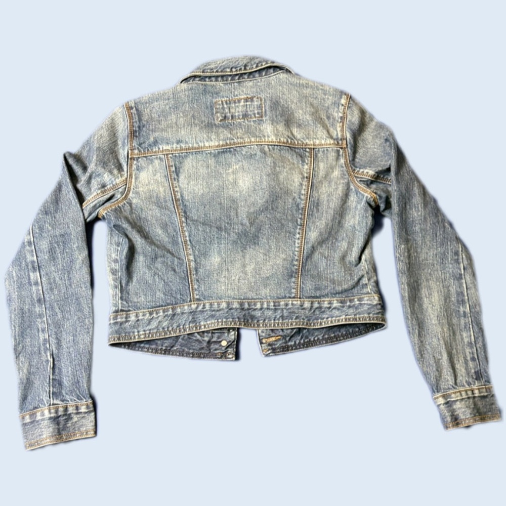 Women’s Gap 1969 Cropped Denim Jean Jacket SZ Small - Picture 2 of 6